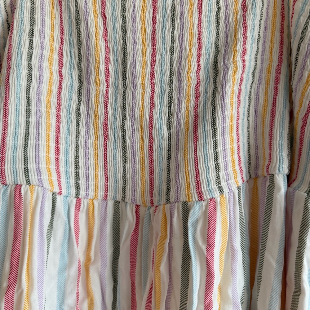 Torrid Multi-Color Striped Ruffle Strap Dress - Picture 3 of 4